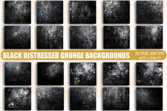 Black Distressed Grunge Backgrounds: The Ultimate Texture Toolkit