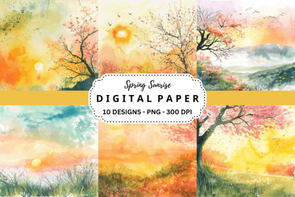 Capturing the Golden Hour: The Versatility of Spring Sunrise Backgrounds