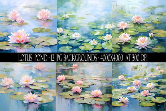 Elevate Your Visuals with Serene Lotus Pond Backgrounds