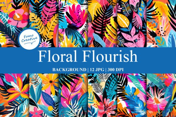Floral Flourish Backgrounds: Elevate Your Digital Projects