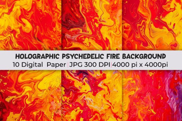Ignite Your Visuals: Mastering Holographic Psychedelic Fire Backgrounds