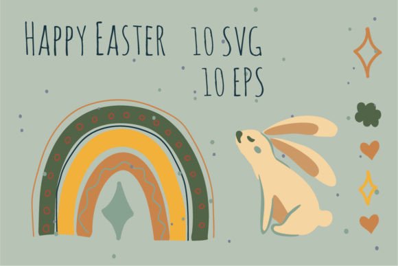 Infuse Your Projects with Whimsy: The Rabbit Happy Easter Background