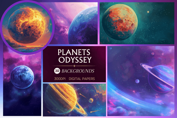 Planets Odyssey - Backgrounds: A Deep Dive into Cosmic Design