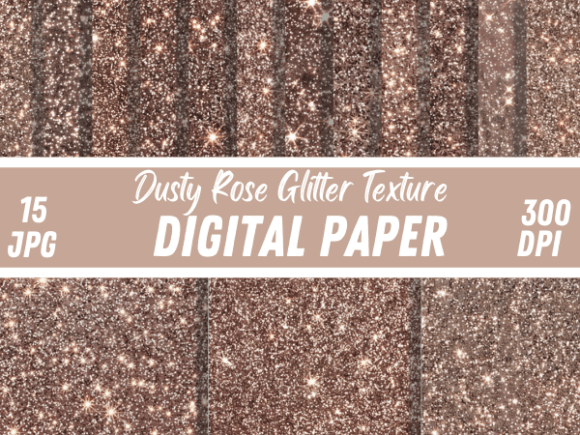 Unlock Elegance: Dusty Rose Glitter Textures Backgrounds