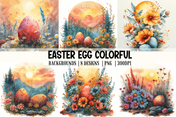 Vibrant Easter Egg Backgrounds for Spring Projects