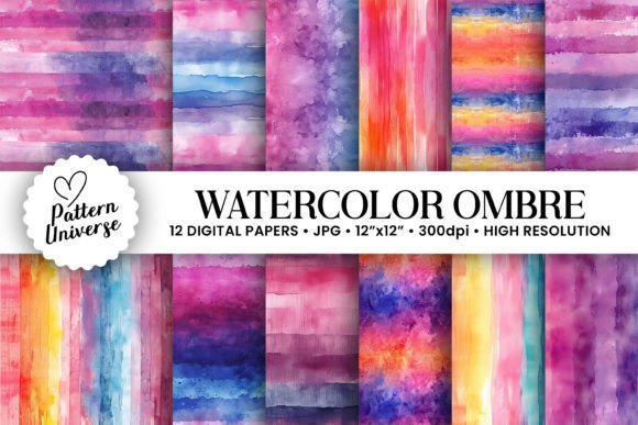 Why Watercolor Ombre Gradient Backgrounds Are a Game-Changer for Your Projects